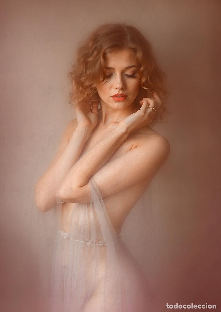 Otros objetos de arte: CHARLENE - IMPRESI&Oacute;N EN LIENZO DE ALGOD&Oacute;N ( 73 X 54 cm ) - Foto 1