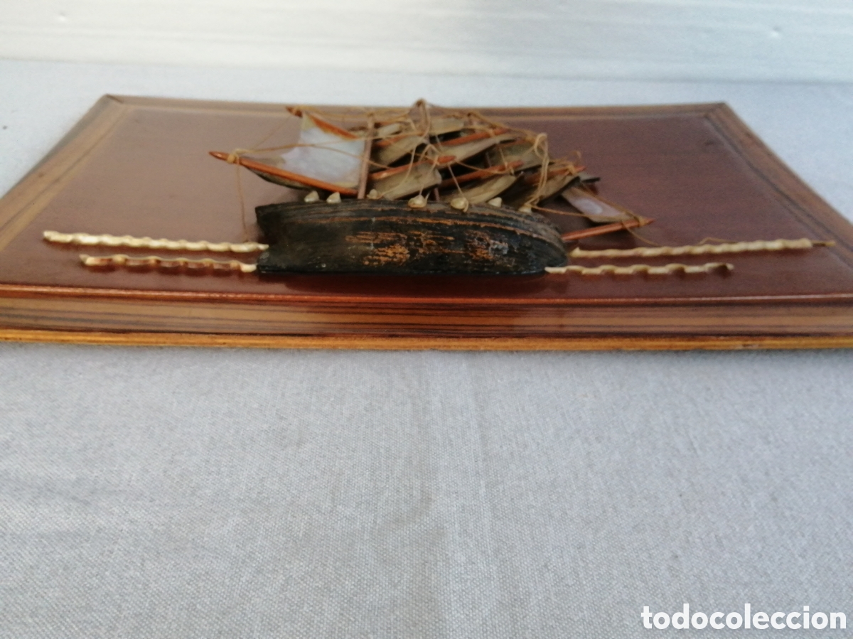 Otros objetos de arte: Marina. Relive N&aacute;car y madera - Foto 5