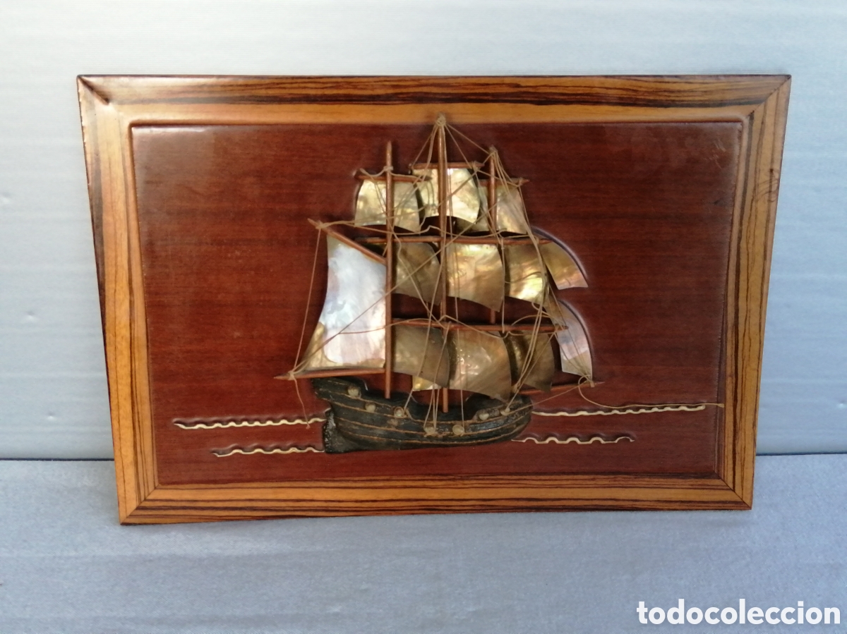 Otros objetos de arte: Marina. Relive N&aacute;car y madera - Foto 1