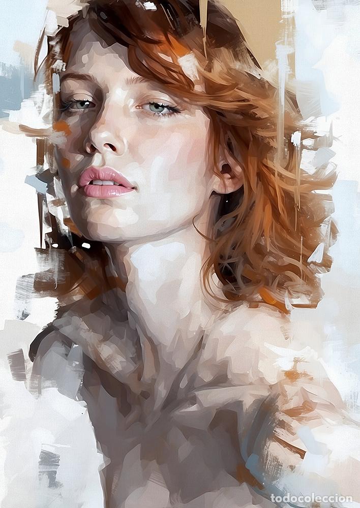 Otros objetos de arte: MURIEL - IMPRESI&Oacute;N EN LIENZO DE ALGOD&Oacute;N ( 73 X 54 cm ) - Foto 1