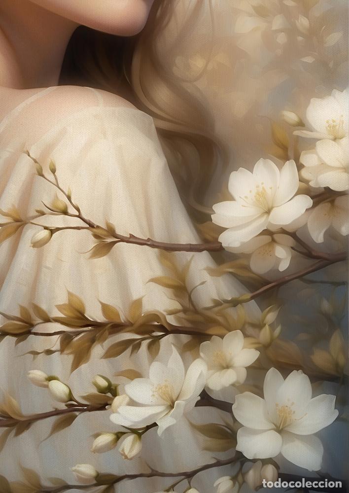 Otros objetos de arte: OLEANDER - IMPRESI&Oacute;N EN LIENZO DE ALGOD&Oacute;N ( 73 X 54 cm ) - Foto 3
