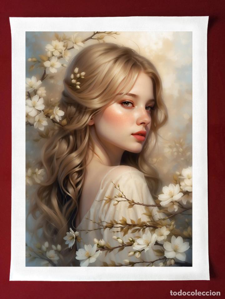 Otros objetos de arte: OLEANDER - IMPRESI&Oacute;N EN LIENZO DE ALGOD&Oacute;N ( 73 X 54 cm ) - Foto 5