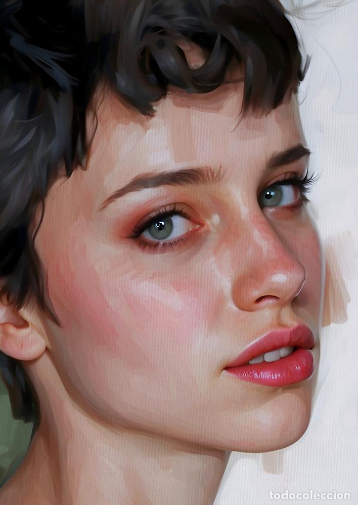 Otros objetos de arte: BIANCA - IMPRESI&Oacute;N EN LIENZO DE ALGOD&Oacute;N ( 73 X 54 cm ) - Foto 2