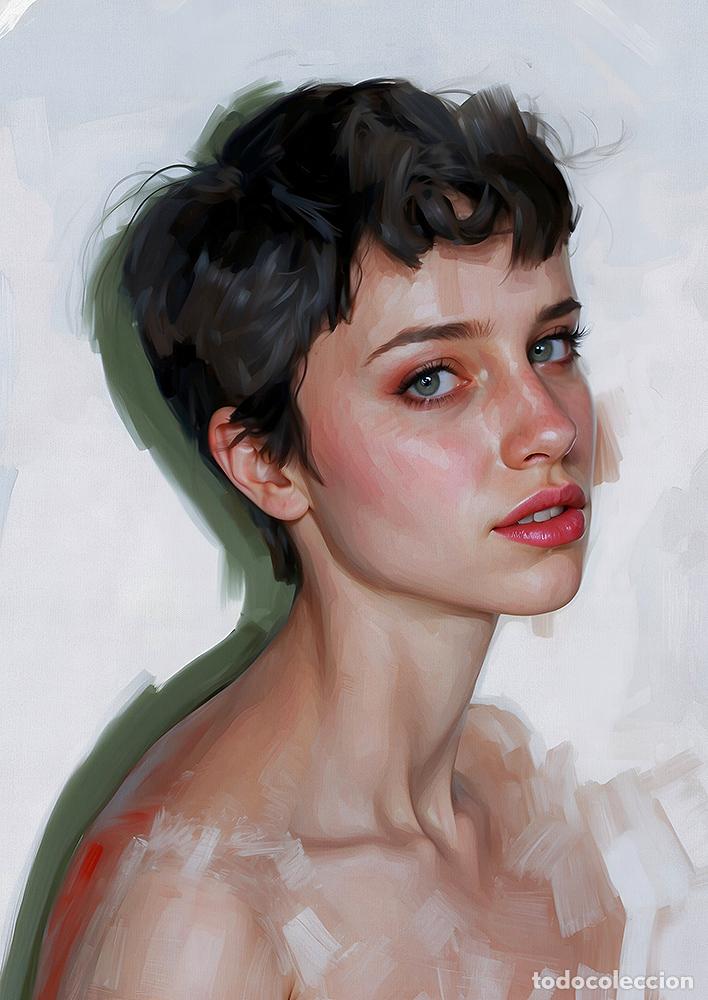 Otros objetos de arte: BIANCA - IMPRESI&Oacute;N EN LIENZO DE ALGOD&Oacute;N ( 73 X 54 cm ) - Foto 1
