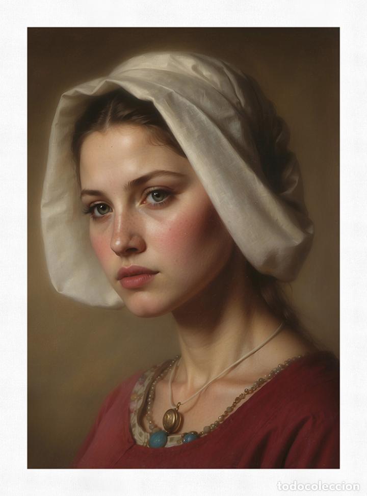 Otros objetos de arte: OPHELIA - IMPRESI&Oacute;N EN LIENZO DE ALGOD&Oacute;N ( 73 X 54 cm ) - Foto 4