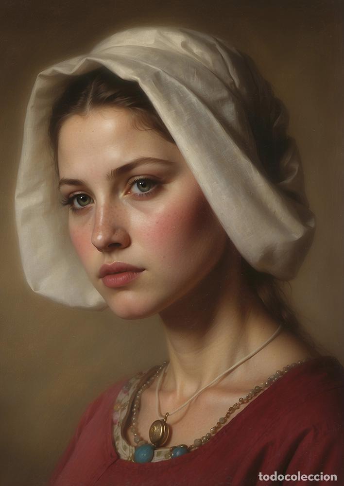 Otros objetos de arte: OPHELIA - IMPRESI&Oacute;N EN LIENZO DE ALGOD&Oacute;N ( 73 X 54 cm ) - Foto 1