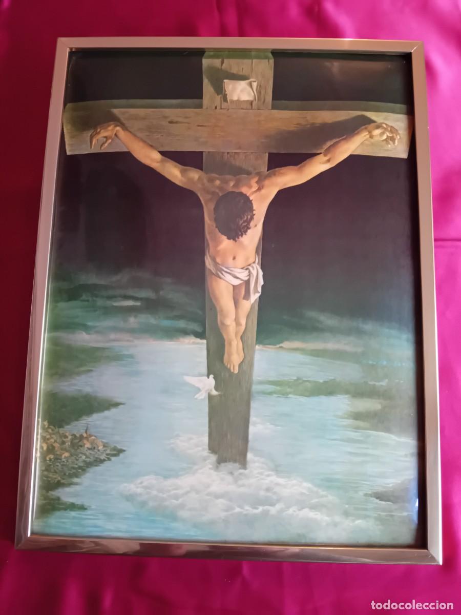 Otros objetos de arte: Cristo de Dal&iacute; esmalte - Foto 1
