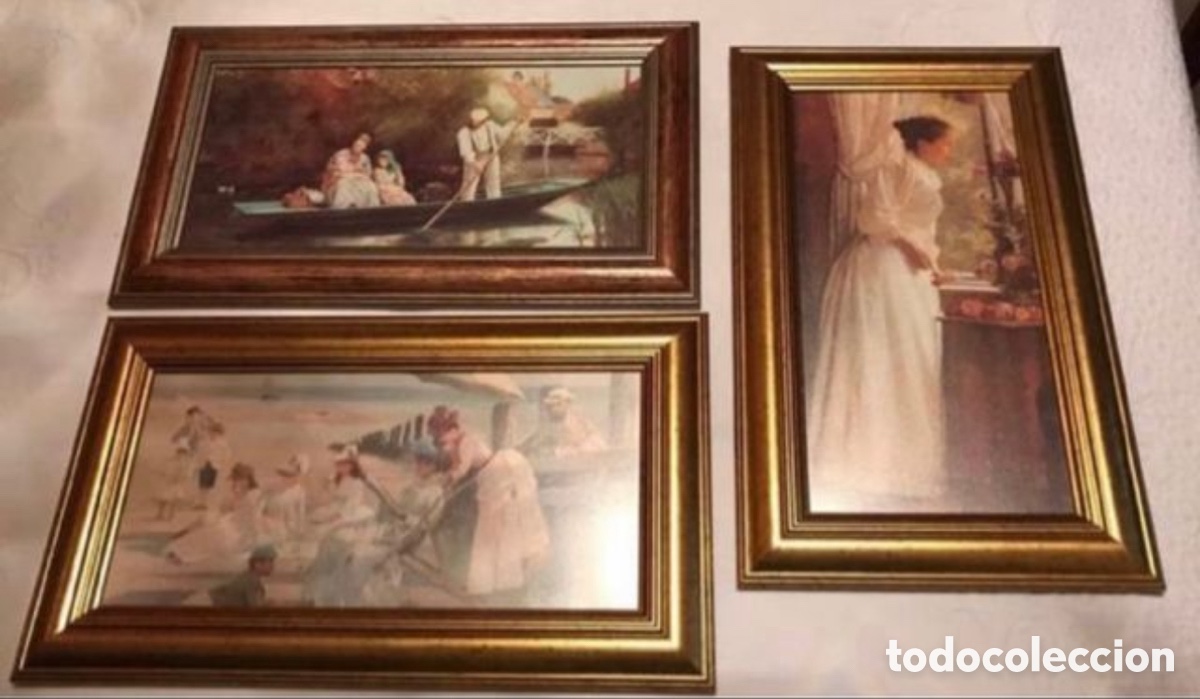 Otros objetos de arte: 3 L&aacute;minas enmarcadas - Foto 1