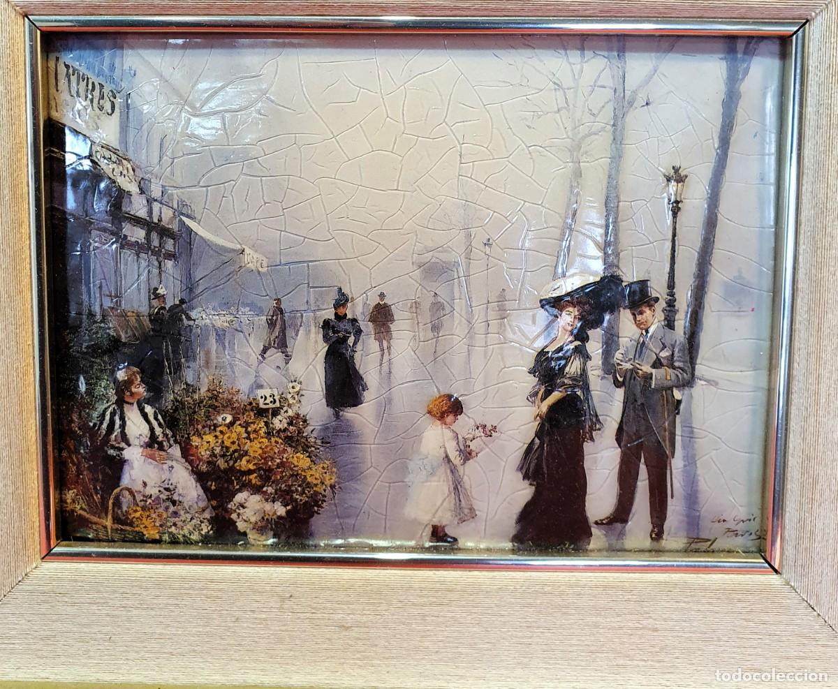 Otros objetos de arte: - Pareja de cuadros esmaltados - Foto 3
