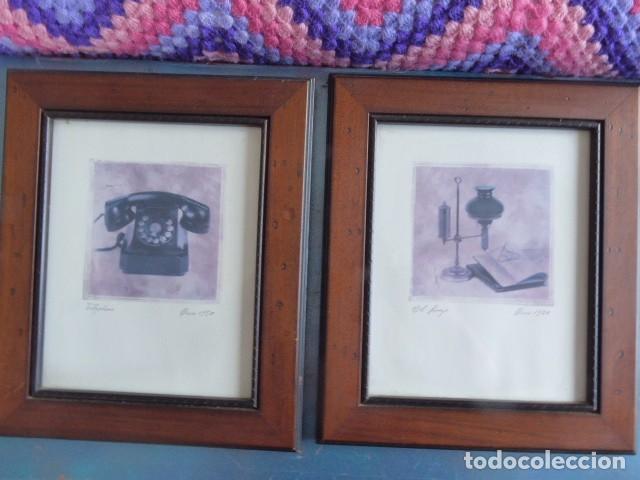 Otros objetos de arte: CUadros tel&eacute;fono y libro - Foto 1