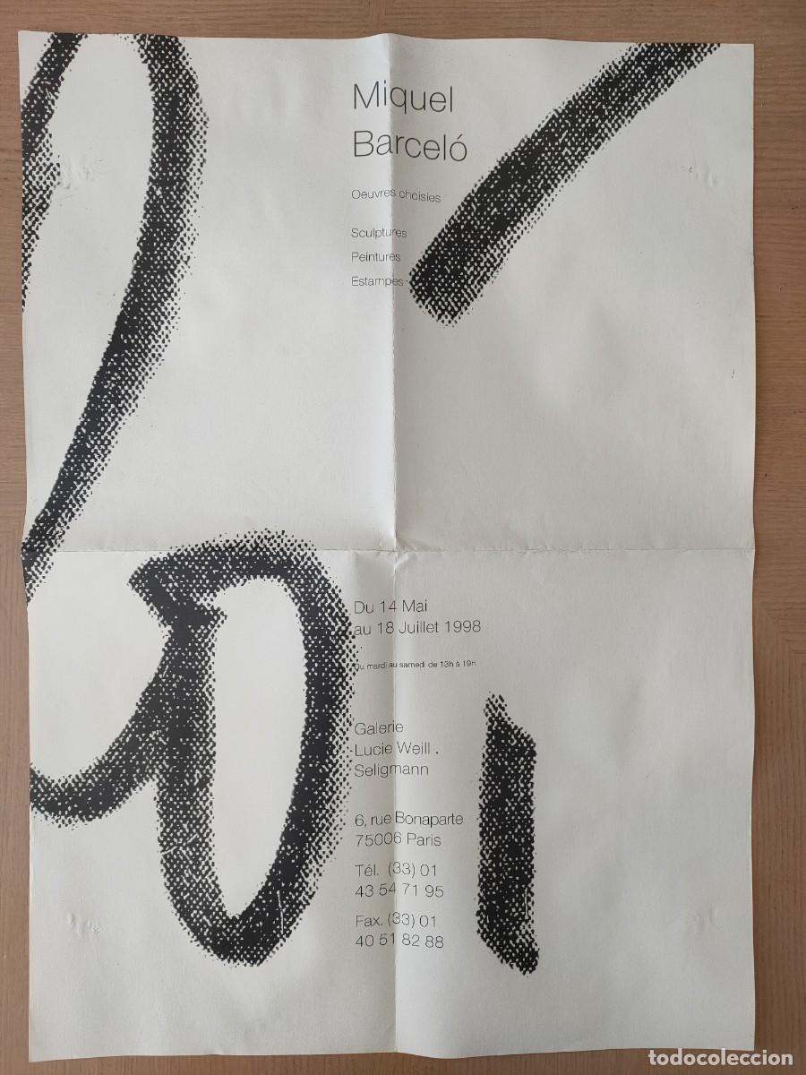 Otros objetos de arte: Miquel Barcel&oacute; cartel 1998 - Foto 1
