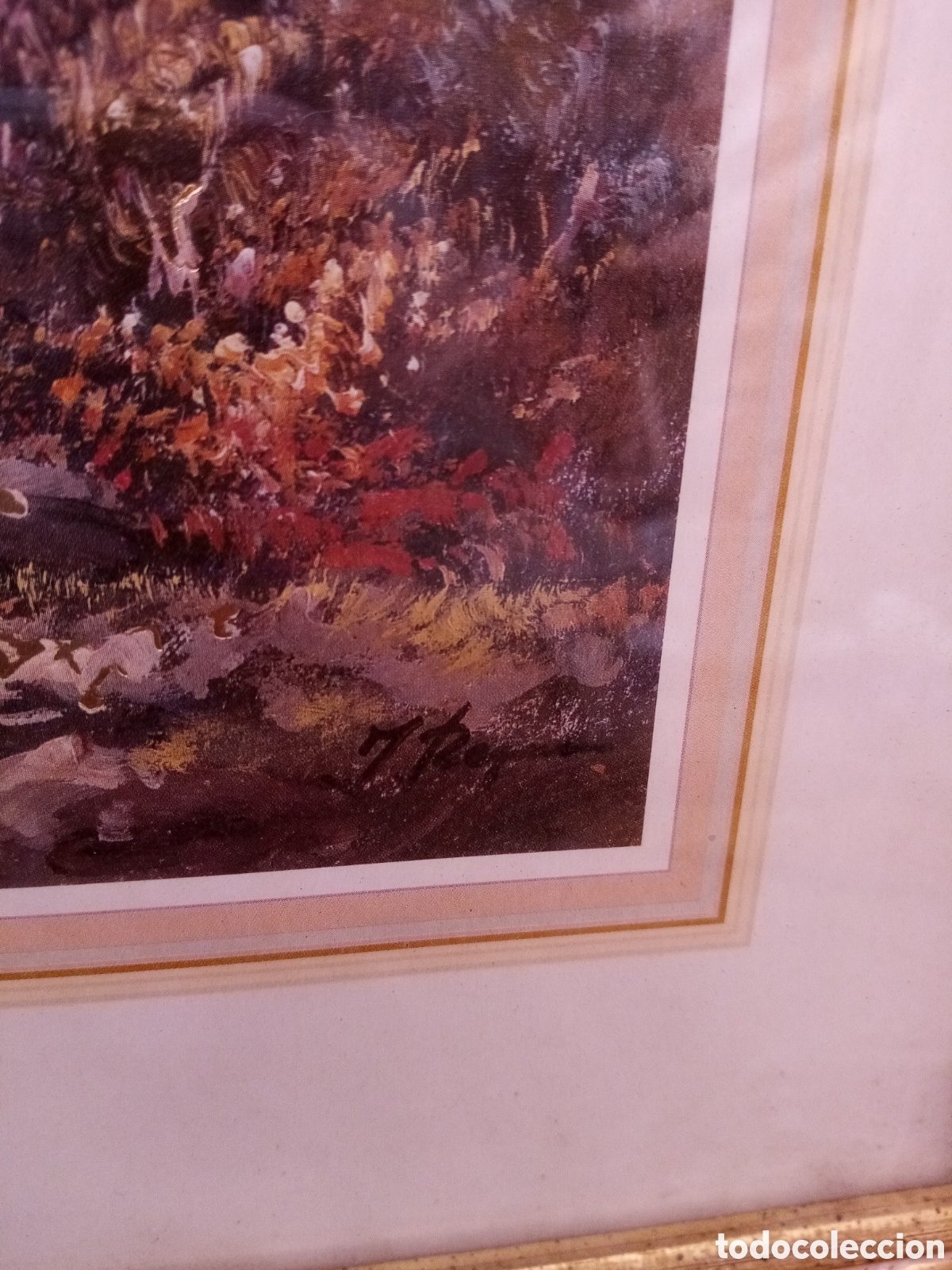 Otros objetos de arte: L&aacute;mina enmarcada casa en el campo - Foto 2