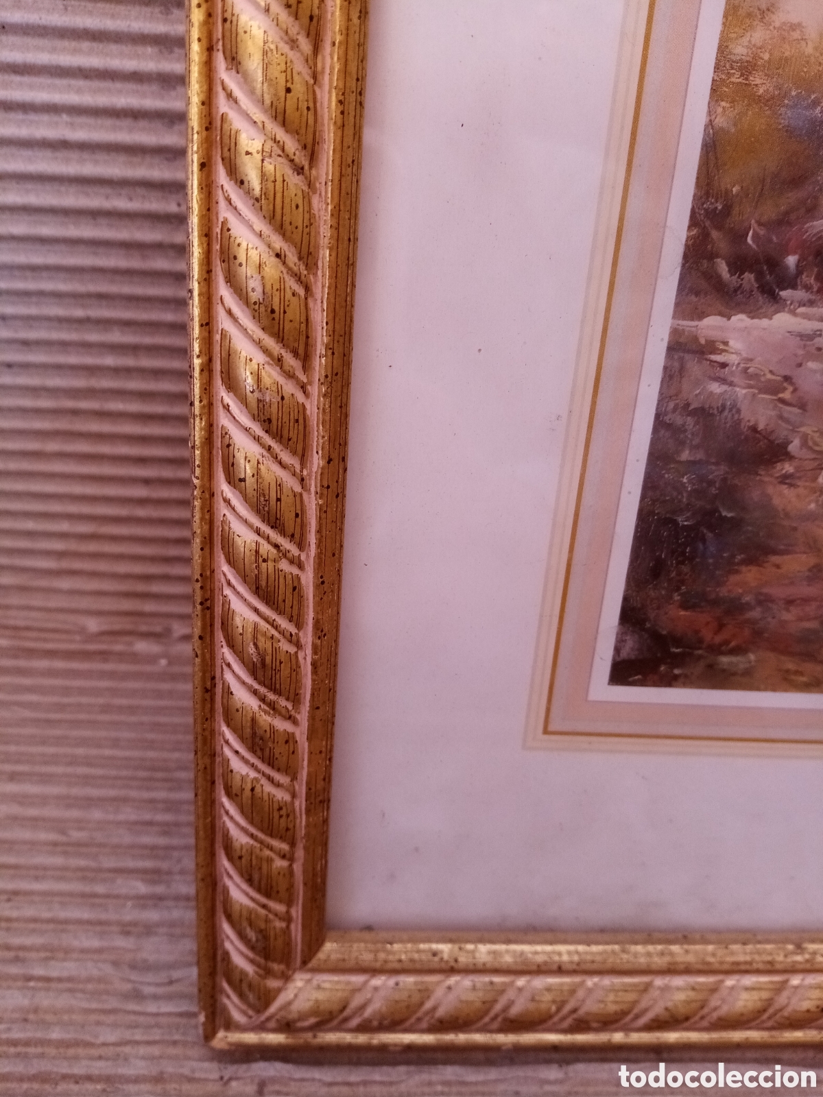 Otros objetos de arte: L&aacute;mina enmarcada casa en el campo - Foto 3