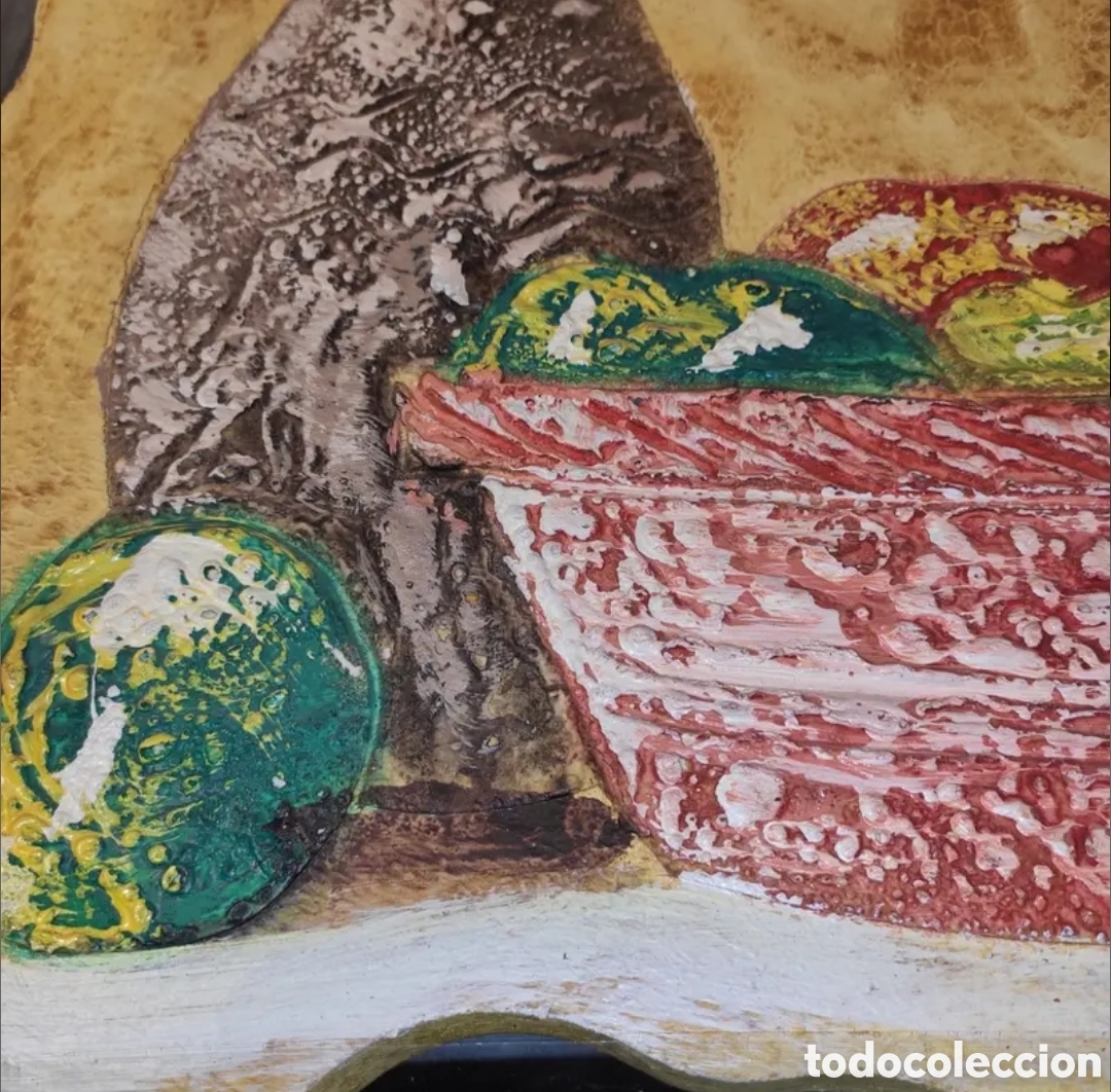 Otros objetos de arte: Cuadro pintura bodeg&oacute;n. - Foto 4
