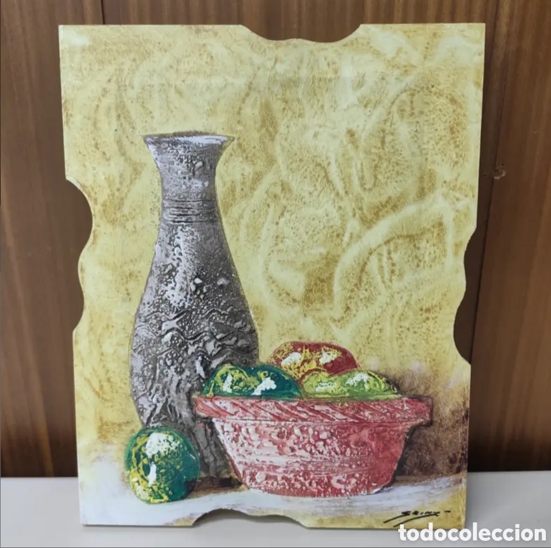 Otros objetos de arte: Cuadro pintura bodeg&oacute;n. - Foto 1