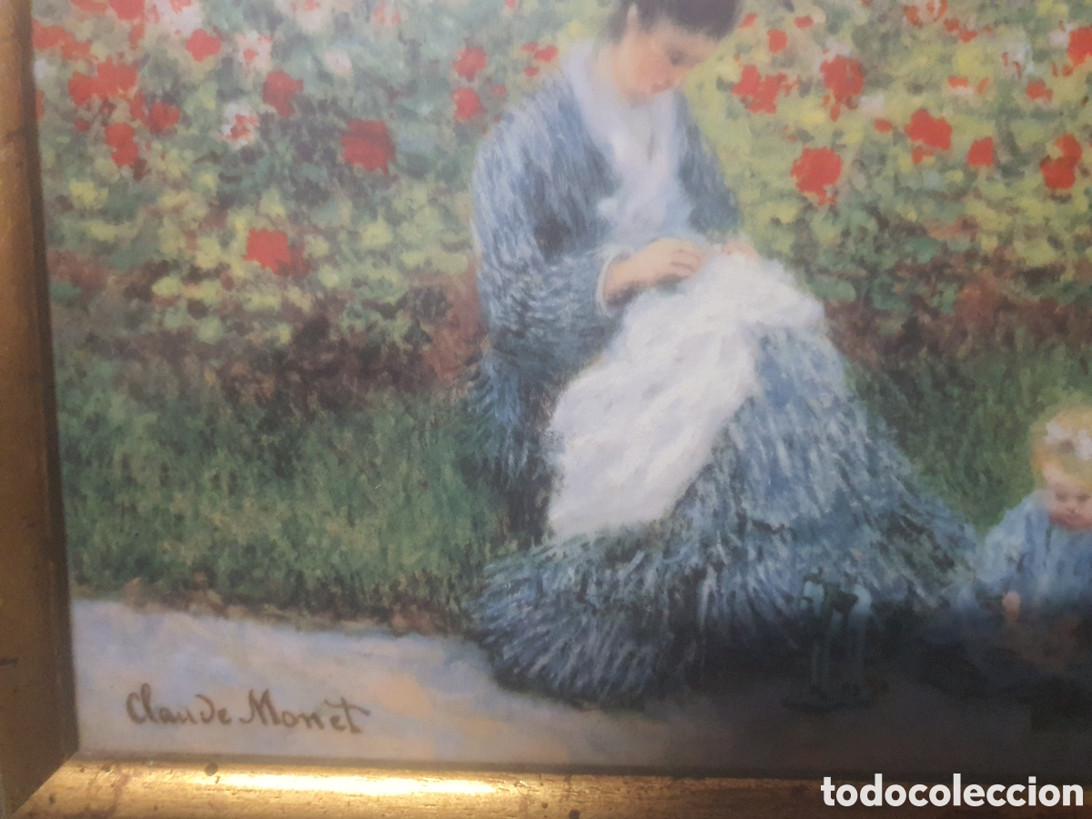 Otros objetos de arte: Cuadro con imagen de pintura de monet - Foto 3