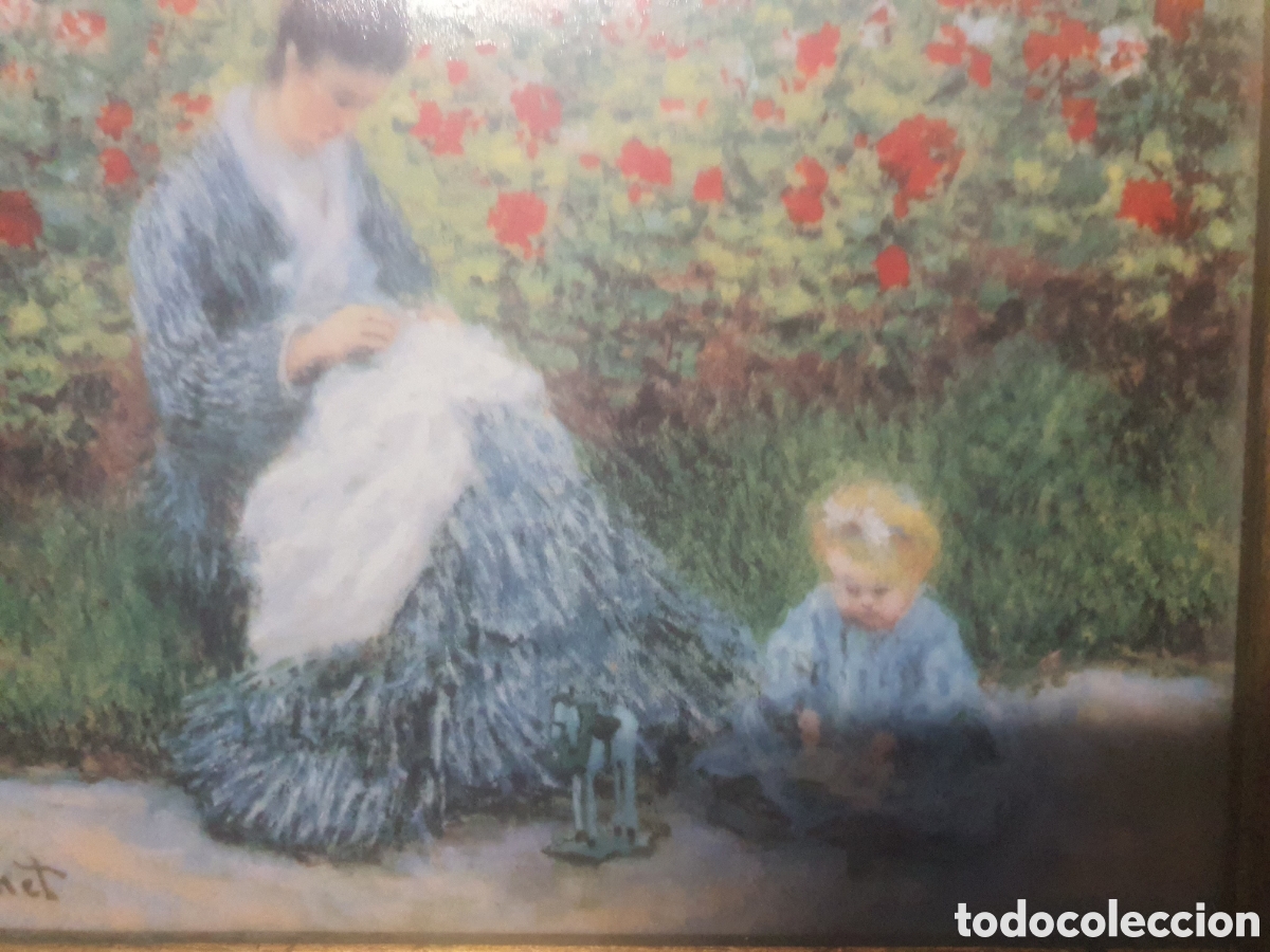 Otros objetos de arte: Cuadro con imagen de pintura de monet - Foto 4