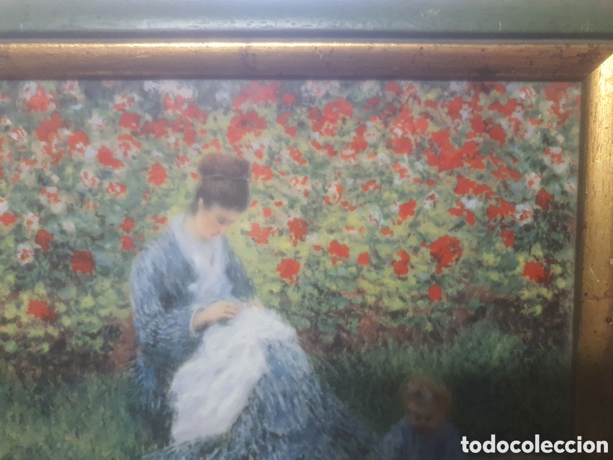 Otros objetos de arte: Cuadro con imagen de pintura de monet - Foto 5