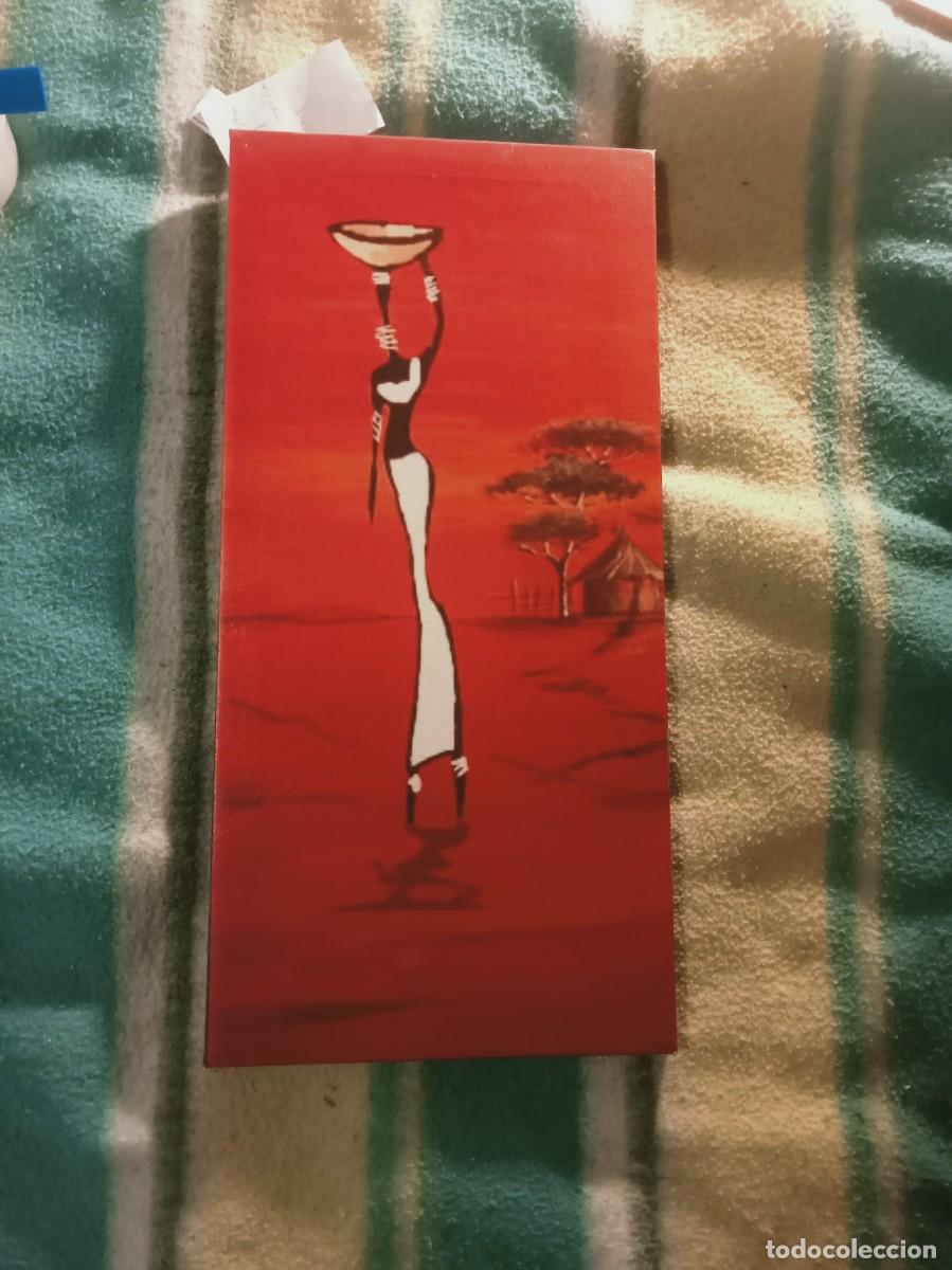 Otros objetos de arte: Cuadro &eacute;tnico africano - Foto 1