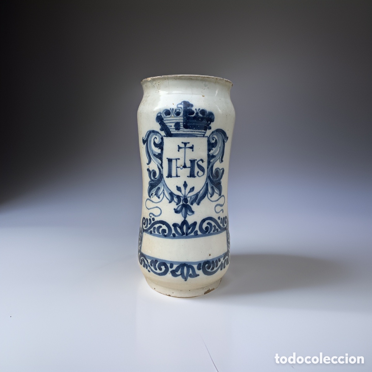 Otros objetos de arte: BOTE DE CER&Aacute;MICA DE TALAVERA - Foto 1