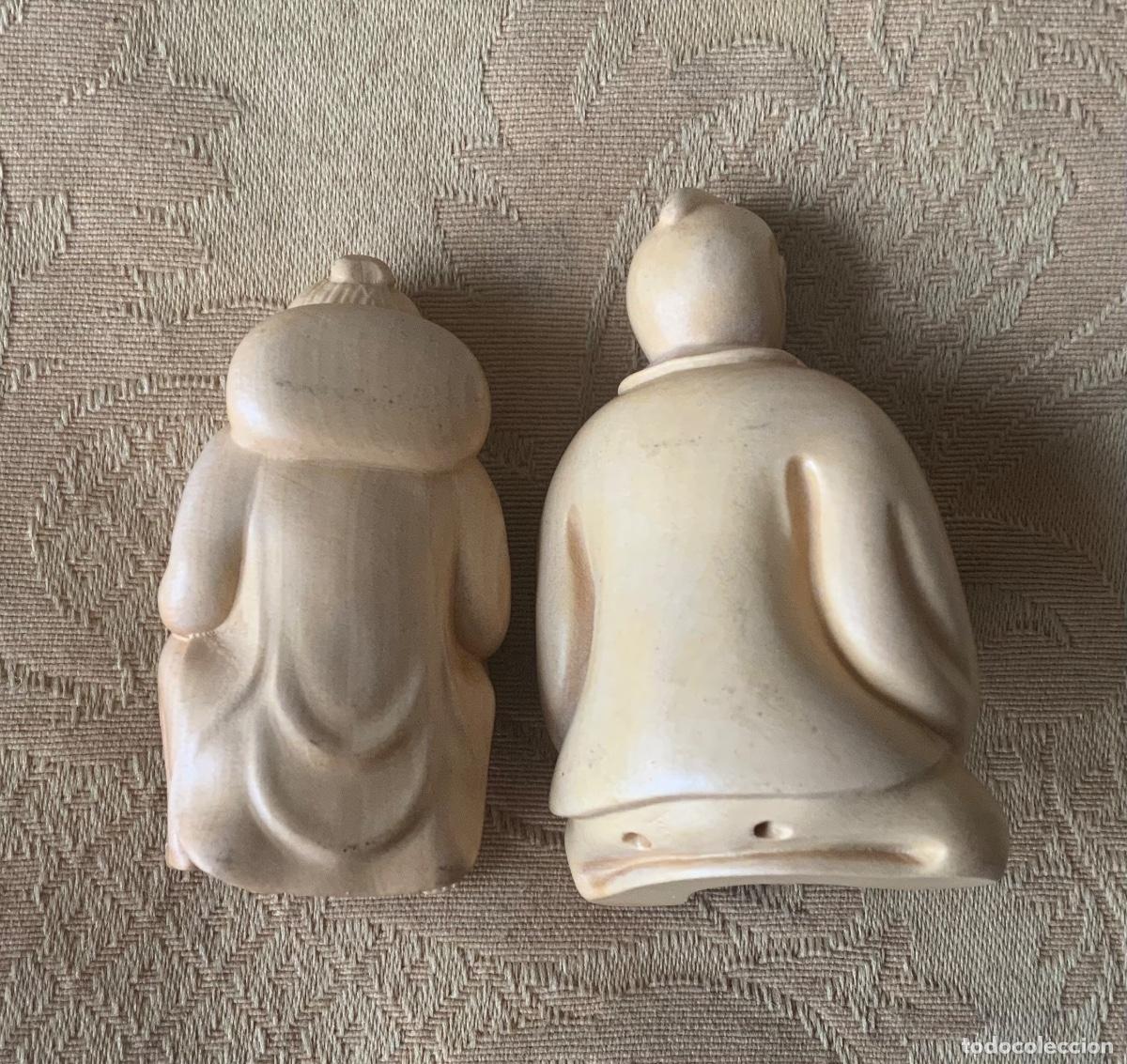 Otros objetos de arte: PAREJA ER&Oacute;TICA NETSUKE MADERA TALLADO A MANO - Foto 5