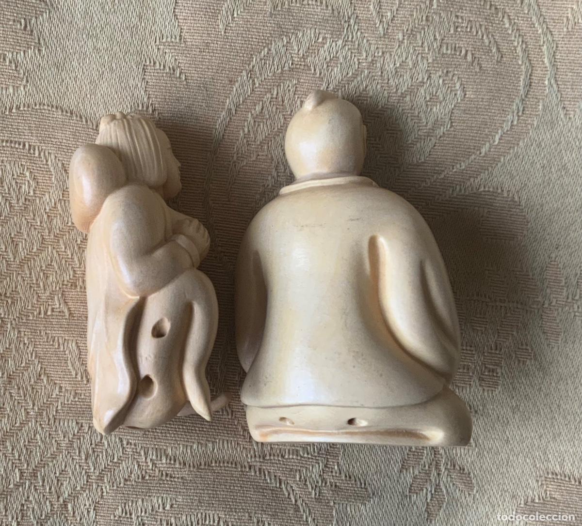 Otros objetos de arte: PAREJA ER&Oacute;TICA NETSUKE MADERA TALLADO A MANO - Foto 6