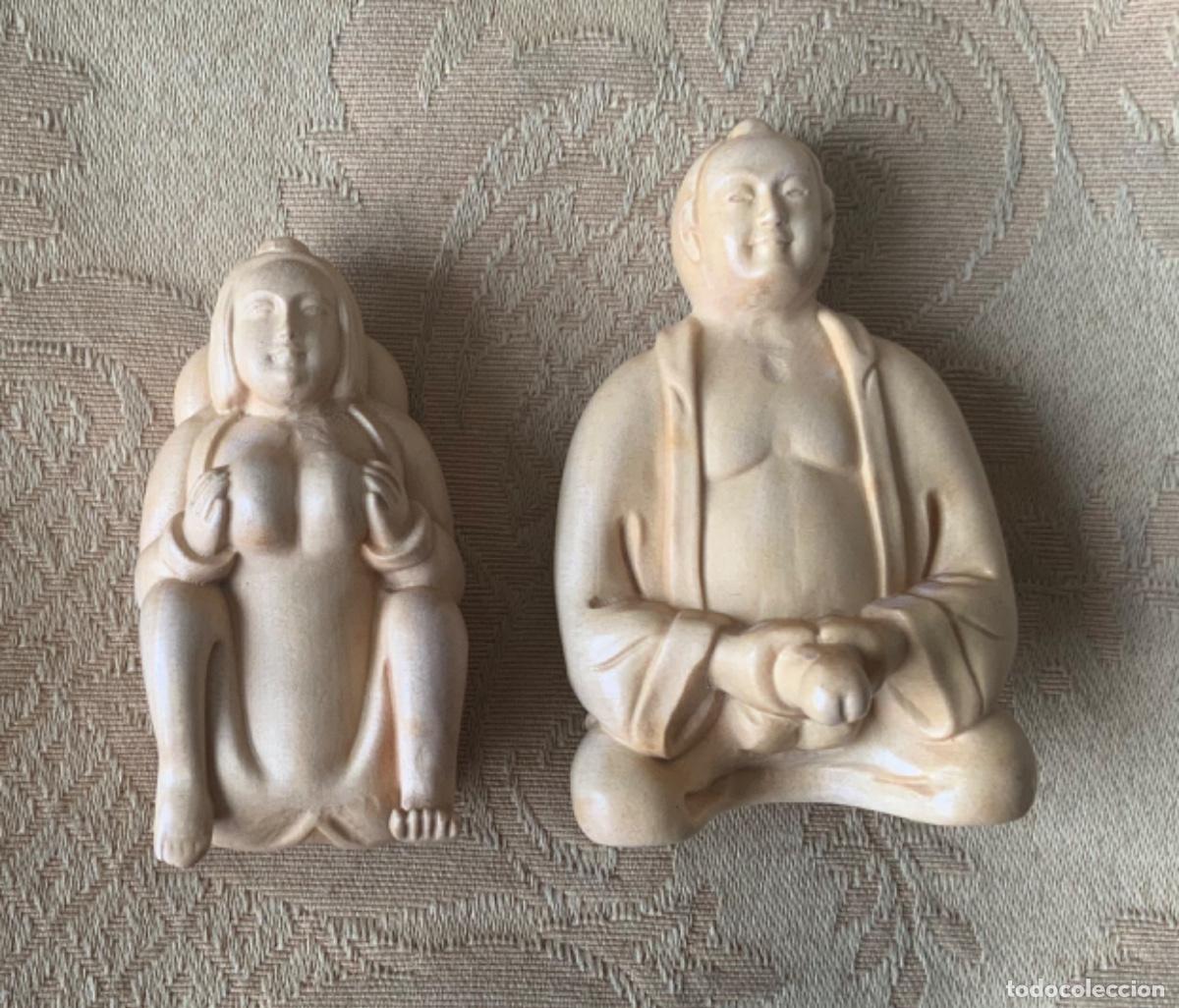 Otros objetos de arte: PAREJA ER&Oacute;TICA NETSUKE MADERA TALLADO A MANO - Foto 7