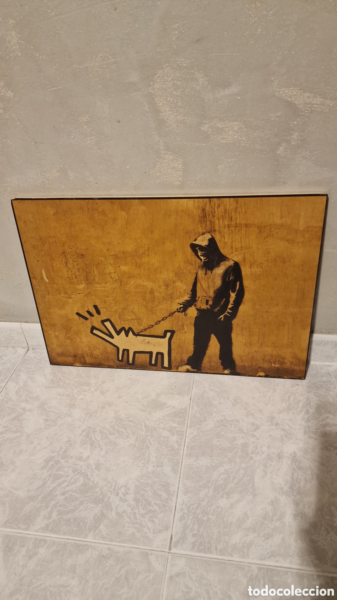 Otros objetos de arte: Cuadro Banksy ( reproducci&oacute;n) - Foto 2