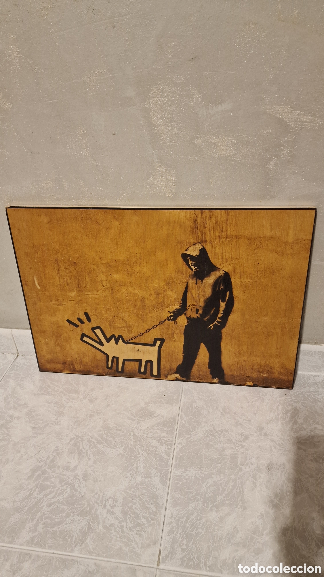 Otros objetos de arte: Cuadro Banksy ( reproducci&oacute;n) - Foto 3