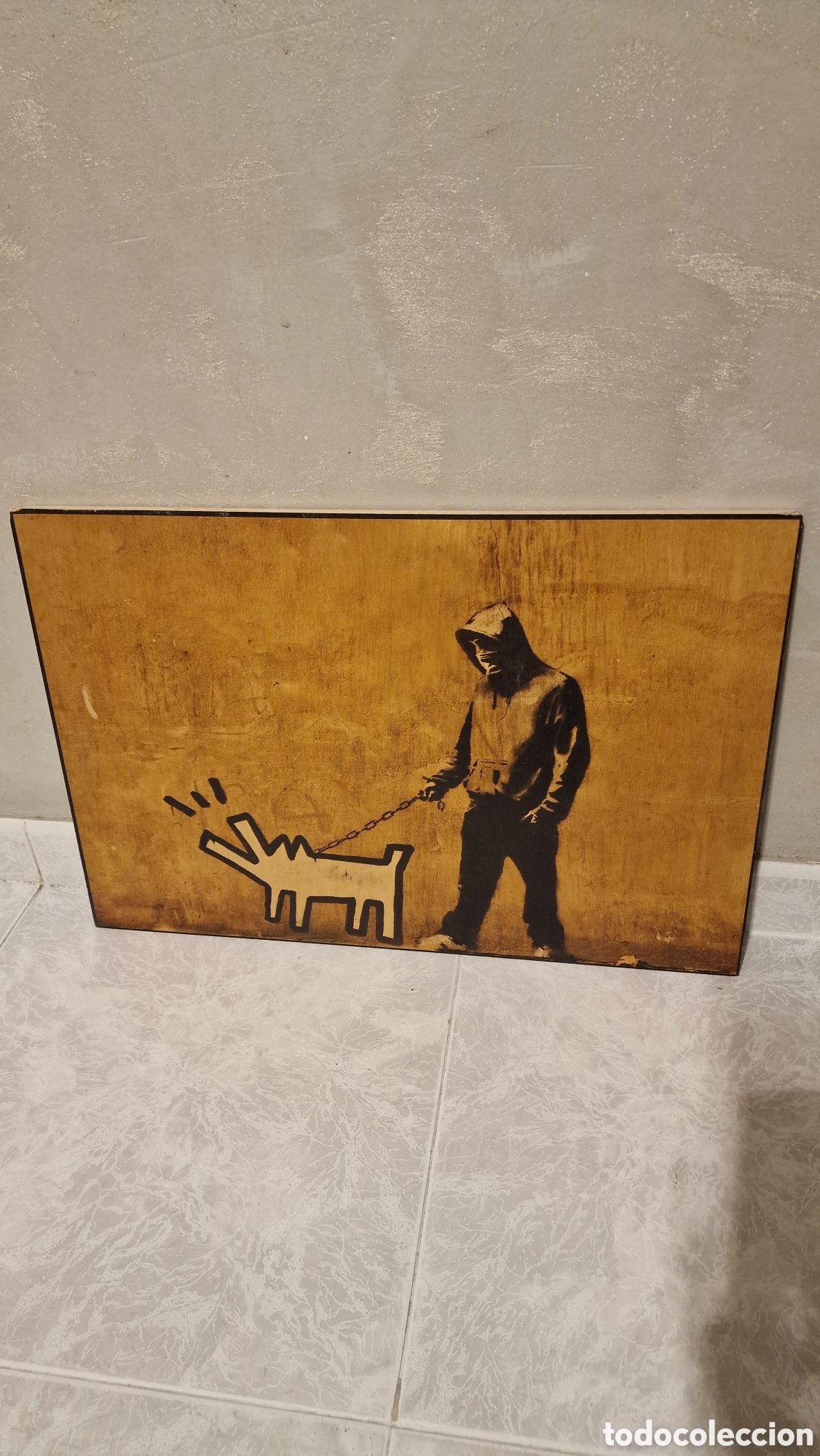 Otros objetos de arte: Cuadro Banksy ( reproducci&oacute;n) - Foto 4