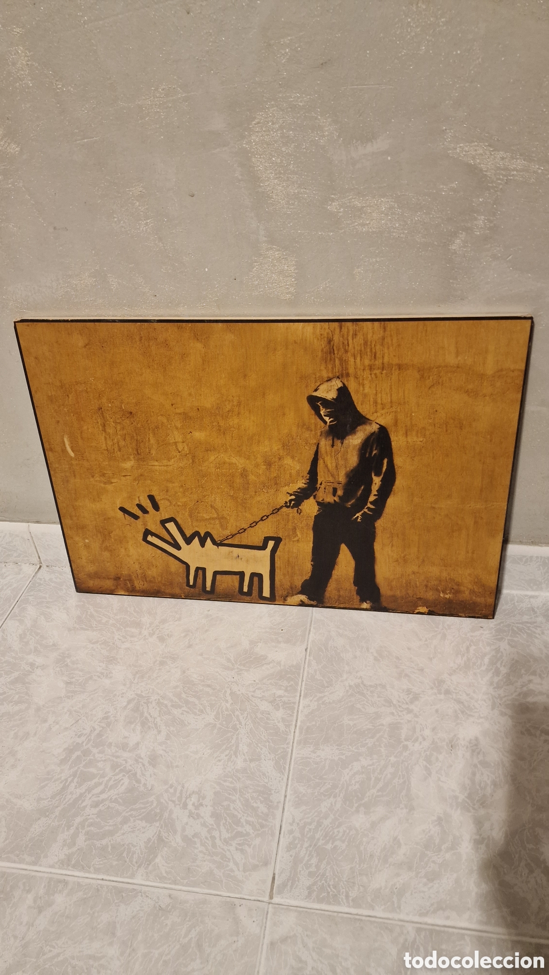 Otros objetos de arte: Cuadro Banksy ( reproducci&oacute;n) - Foto 1