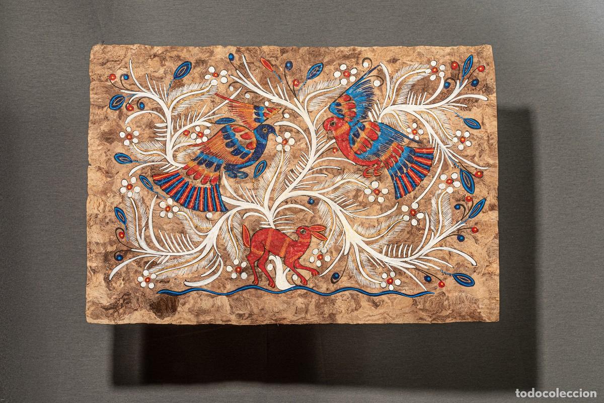 Otros objetos de arte: Cuadro amate original mexicano - Foto 1