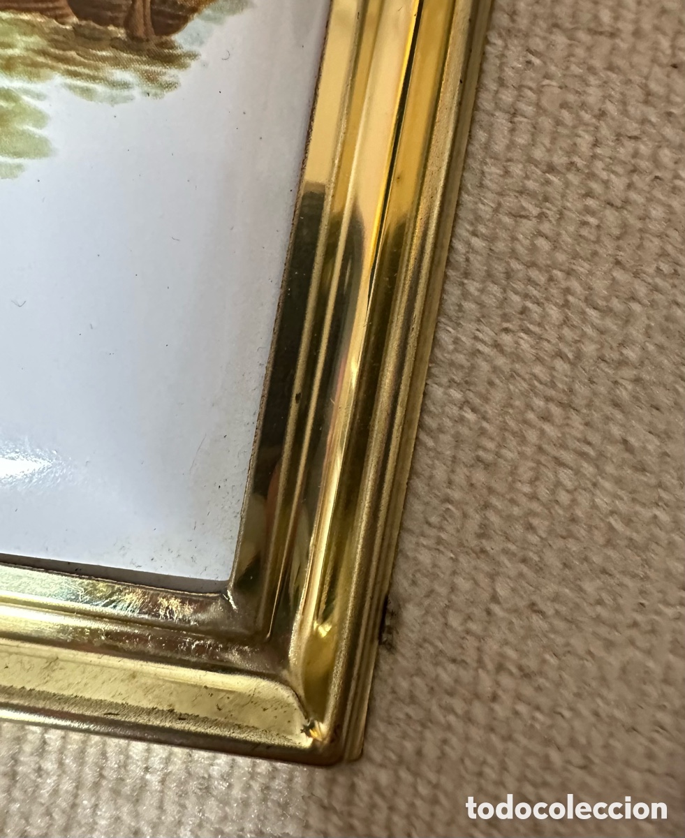 Otros objetos de arte: Cuadro esmalte Vintage Gale&oacute;n s. XVII - Foto 4