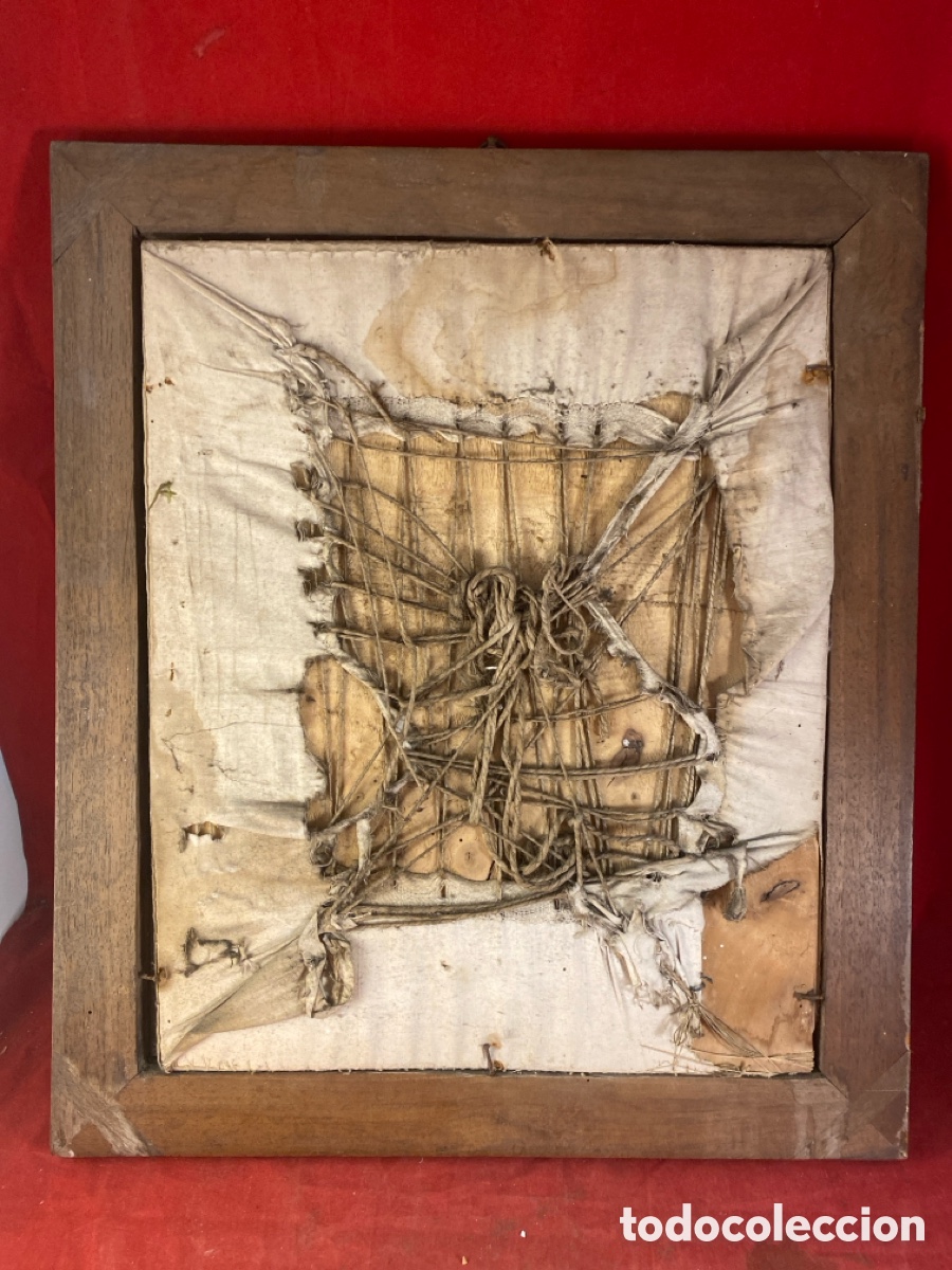 Otros objetos de arte: Cuadro de tela bordada - Foto 3