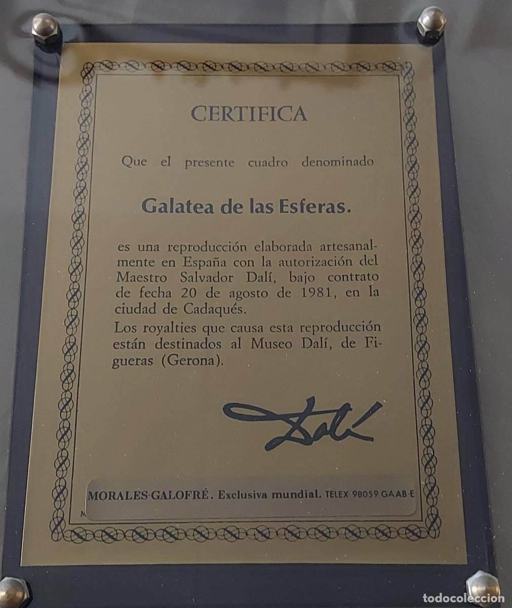 Otros objetos de arte: CUADRO DALI GALATEA DE LAS ESFERAS A&Ntilde;O 1981 CADAQUES - Foto 4