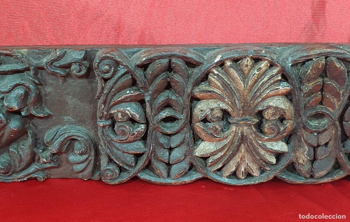 Otros objetos de arte: Antigua tabla de artesonado - Foto 3