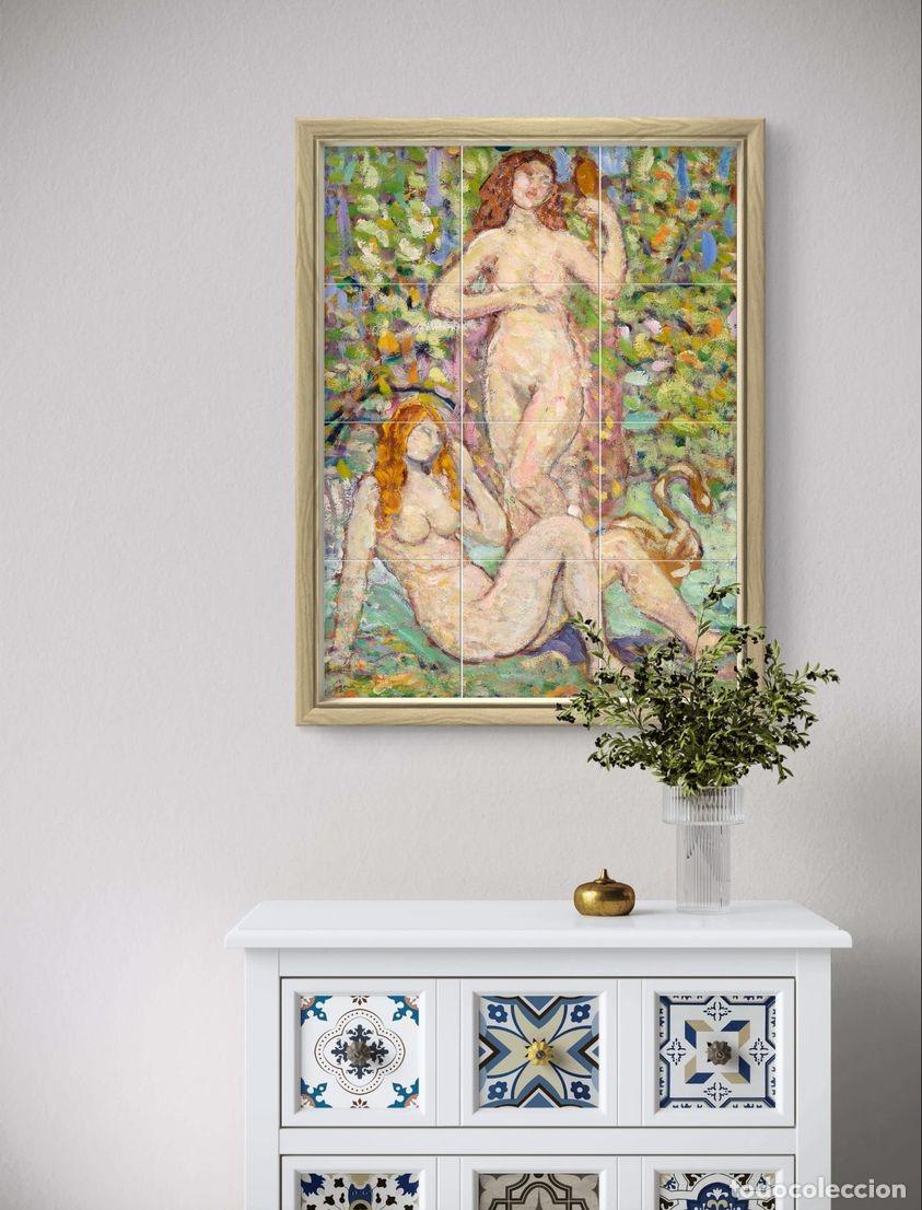 Otros objetos de arte: &rdquo;Dois nus com cisne&rdquo; de Maurice Prendergast - Foto 2