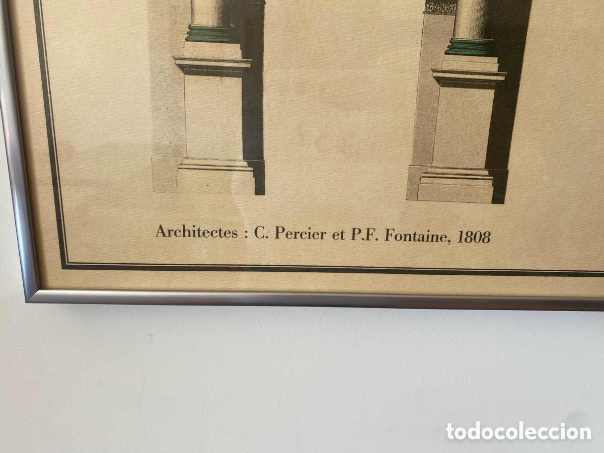 Otros objetos de arte: CUADRO LAMINA ARCO DU CARRUSEL - Foto 2