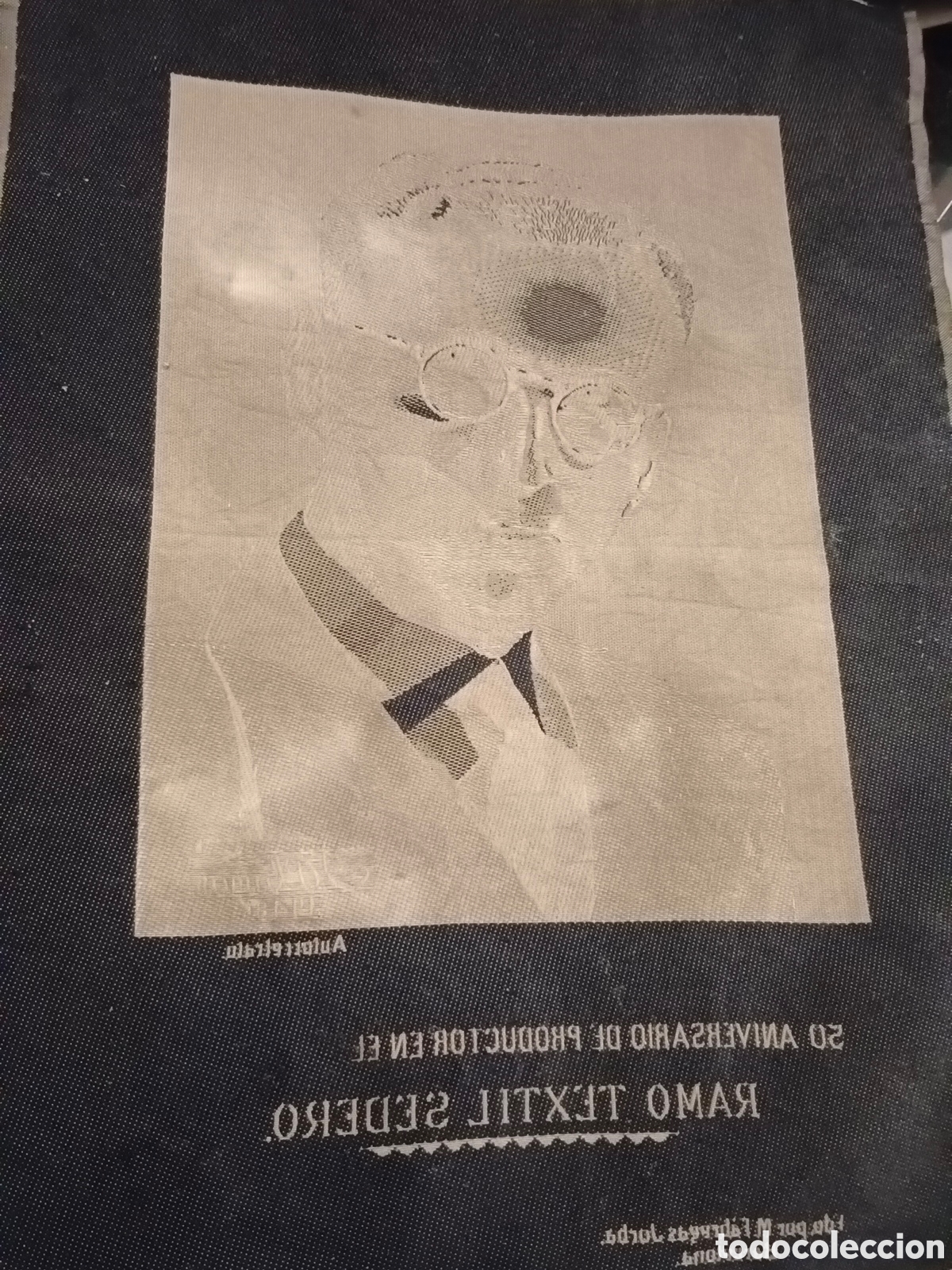 Otros objetos de arte: Autorretrato en Seda, J Planas 1948 - Foto 5