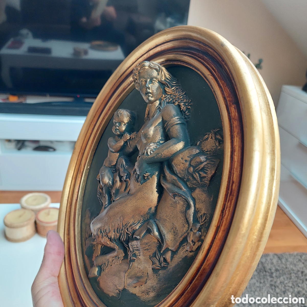 Otros objetos de arte: 2 Cuadros relieve.figura - Foto 6