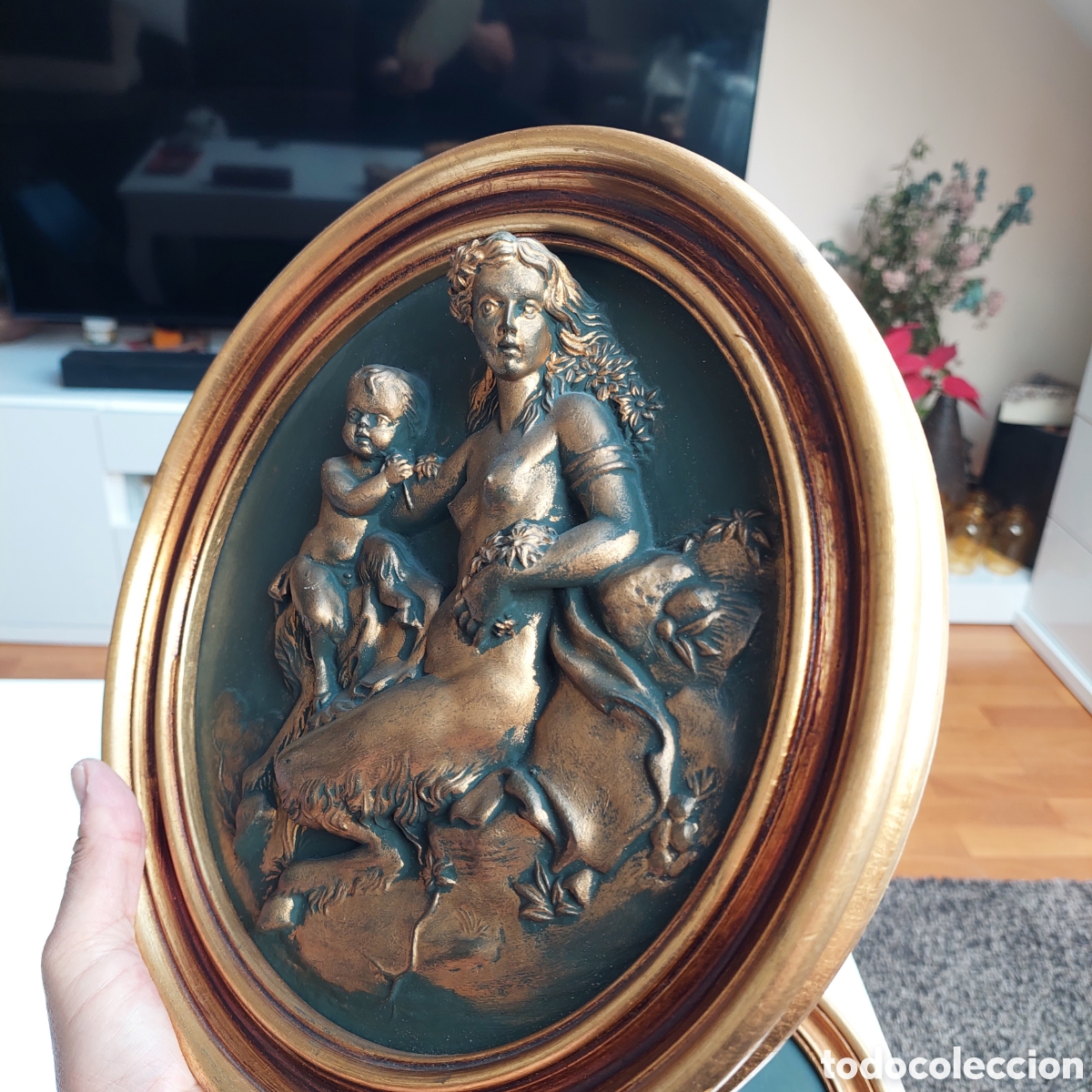 Otros objetos de arte: 2 Cuadros relieve.figura - Foto 7