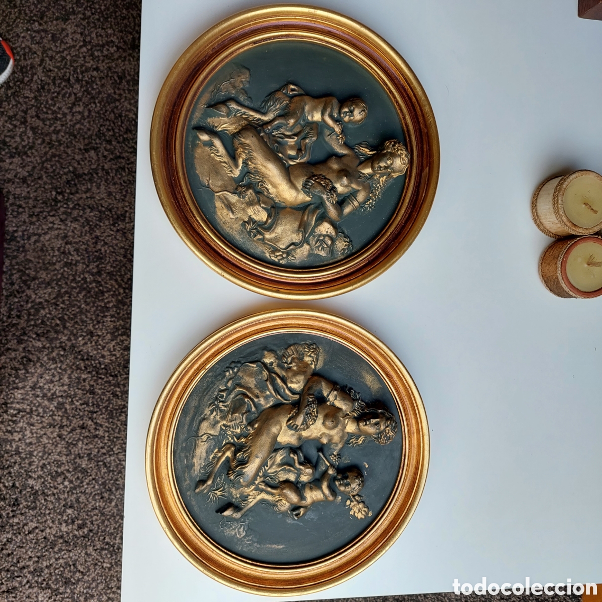 Otros objetos de arte: 2 Cuadros relieve.figura - Foto 1