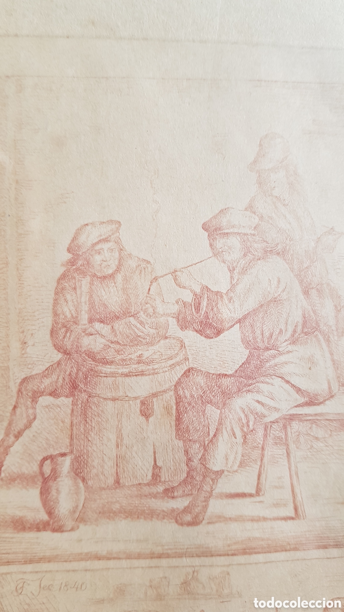 Otros objetos de arte: Cuadro escenas varias. David teniers. - Foto 6
