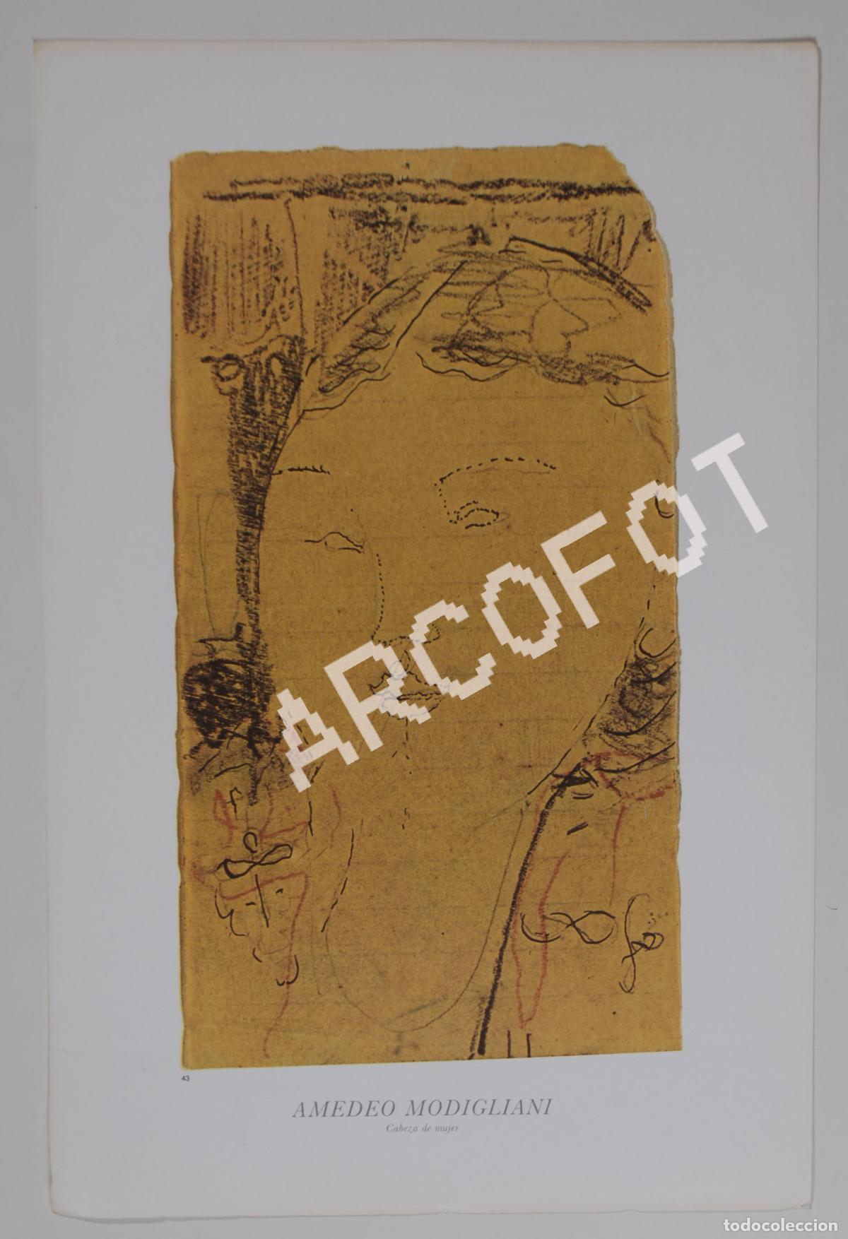 Otros objetos de arte: 1984 - n&ordm; 43 - AMEDEO MODIGLIANI - CABEZA DE MUJER - Foto 1