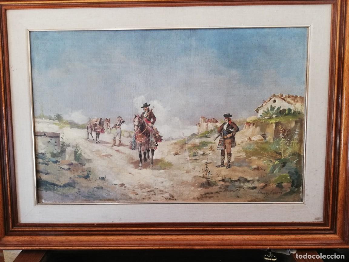 Otros objetos de arte: OLEO SOBRE LIENZO VANDOLEROS - Foto 1