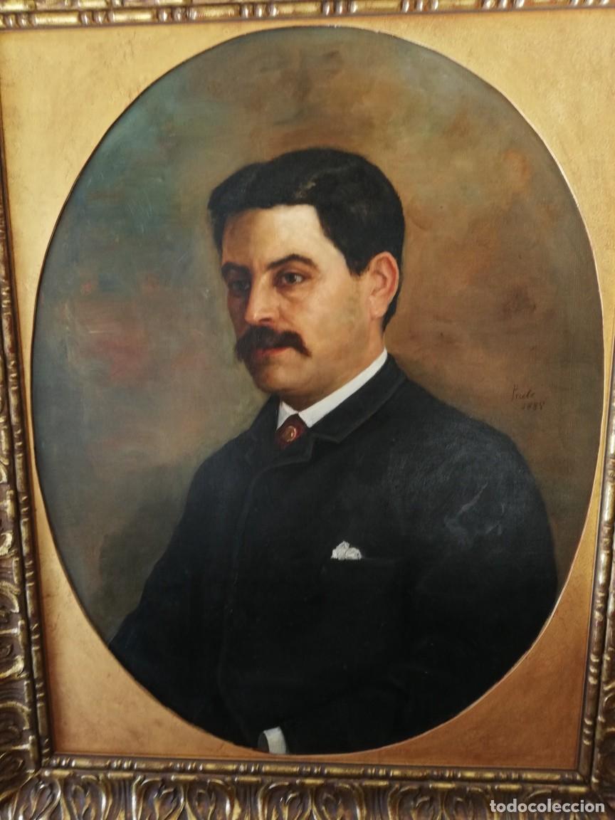 Otros objetos de arte: OLEO SOBRE LIENZO RETRATO - Foto 1