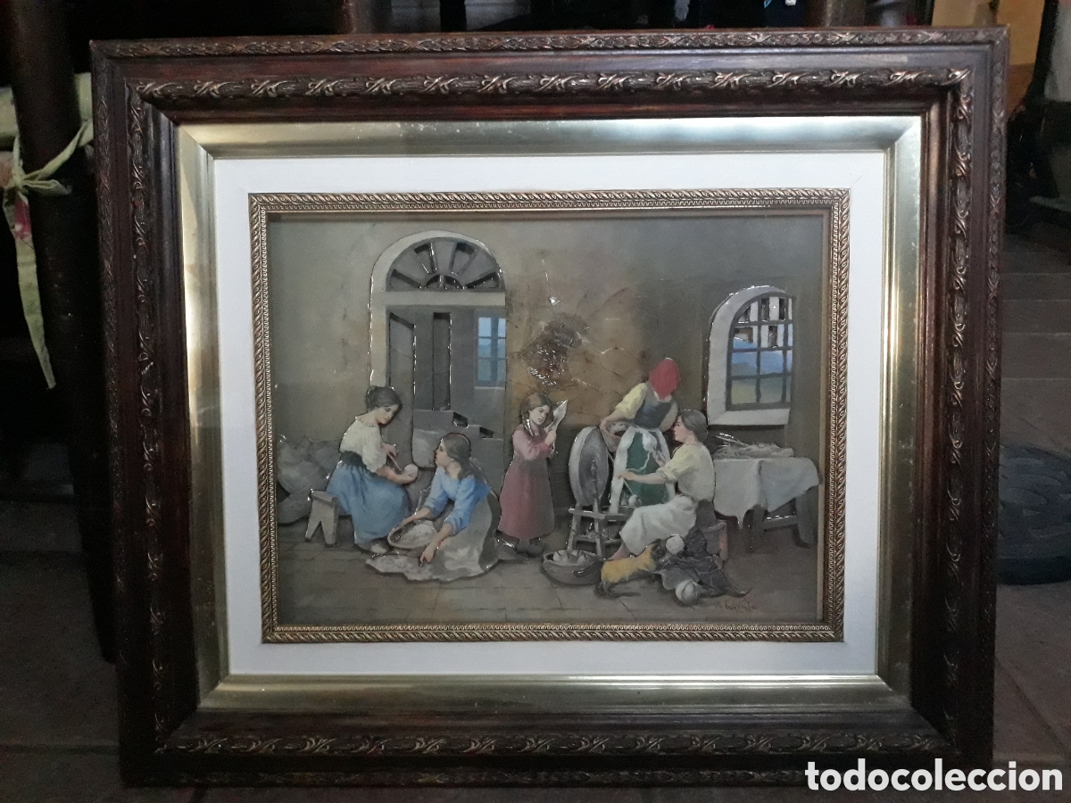 Otros objetos de arte: Cuadro Artesanal Vicente Roso - Foto 1