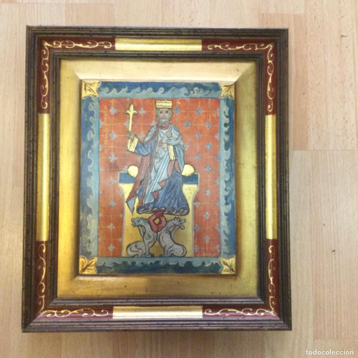 Otros objetos de arte: Cuadro del Rey de Le&oacute;n Alfonso V. - Foto 1