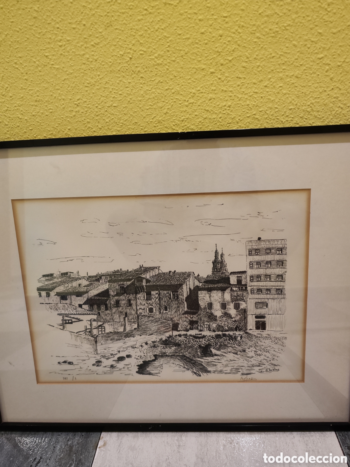 Otros objetos de arte: DE LAS RIVAS TINTAS 3 CUADROS - Foto 7
