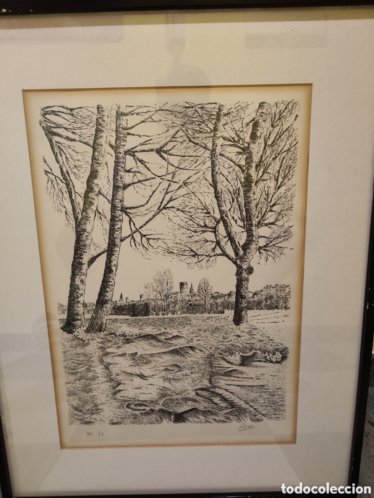 Otros objetos de arte: DE LAS RIVAS TINTAS 3 CUADROS - Foto 1